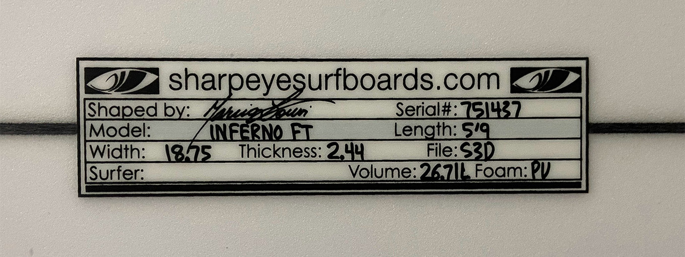 InfernoFT 5'9" x 18.75" x 2.44" 26.7L #751437