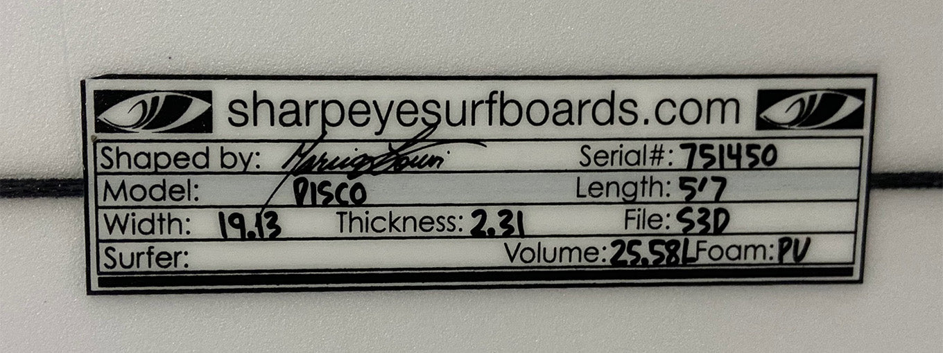 Disco 5'7" x 19.13" x 2.3" #751450