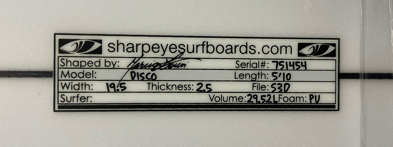 Disco 5'10" x 19.5" x 2.5" #751454