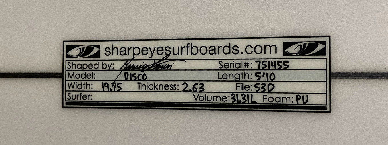 Disco 5'10" x 19.75" x 2.6" #751455