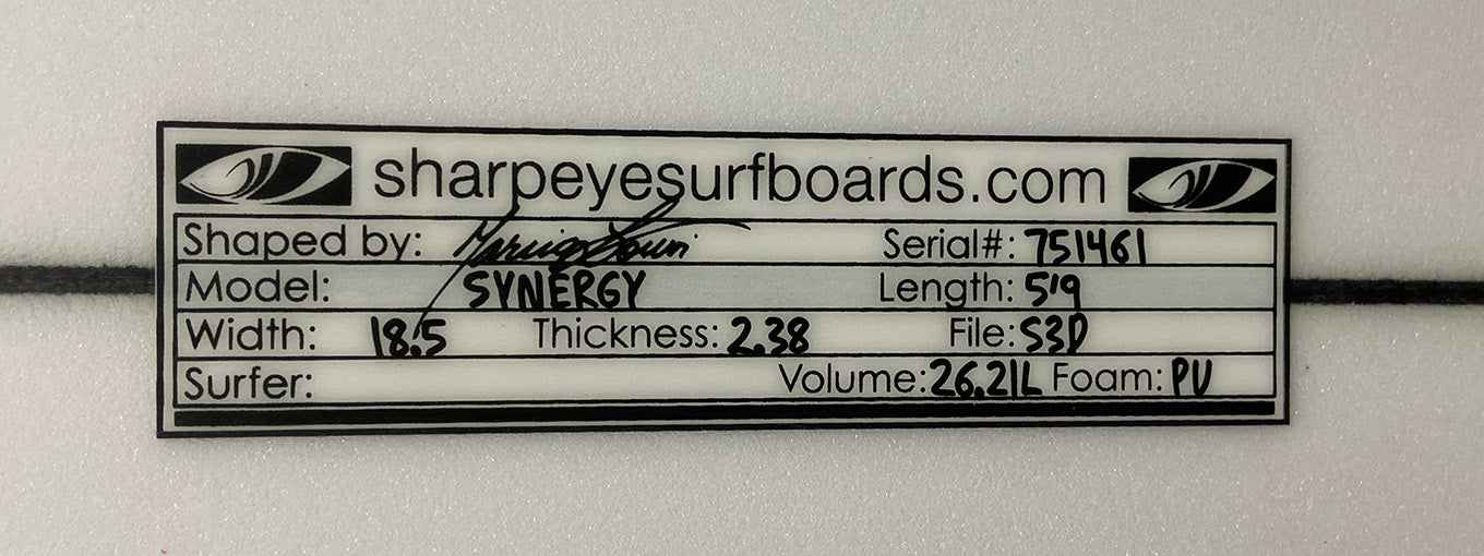 Synergy 5'9" x 18.5" x 2.38" #751461