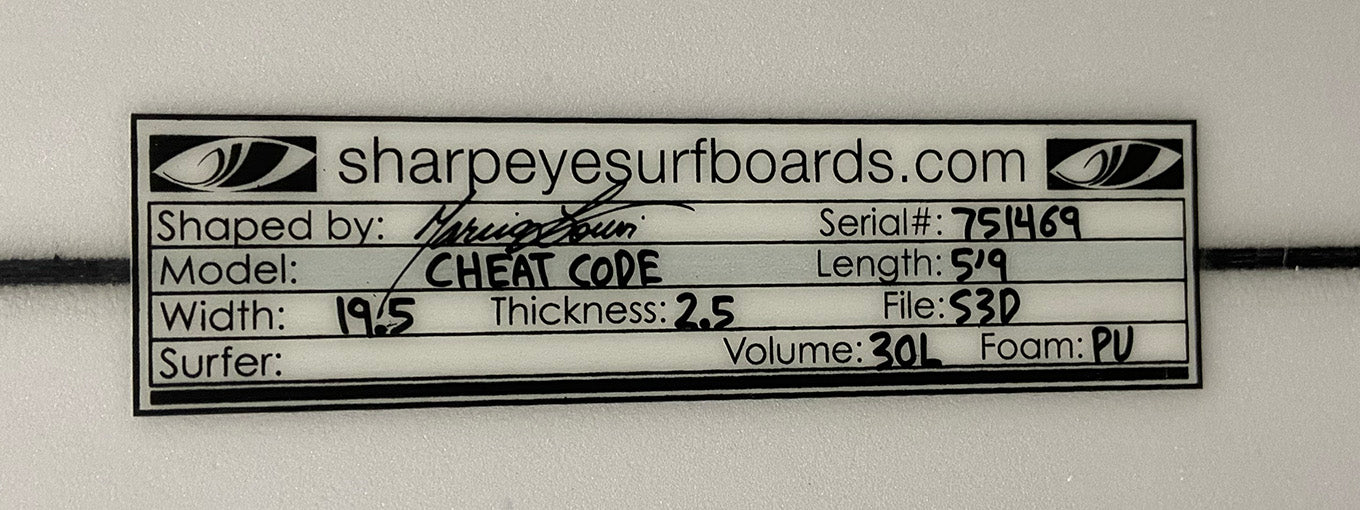 Cheat Code 5'9" x 19.5" x 2.5" #751469