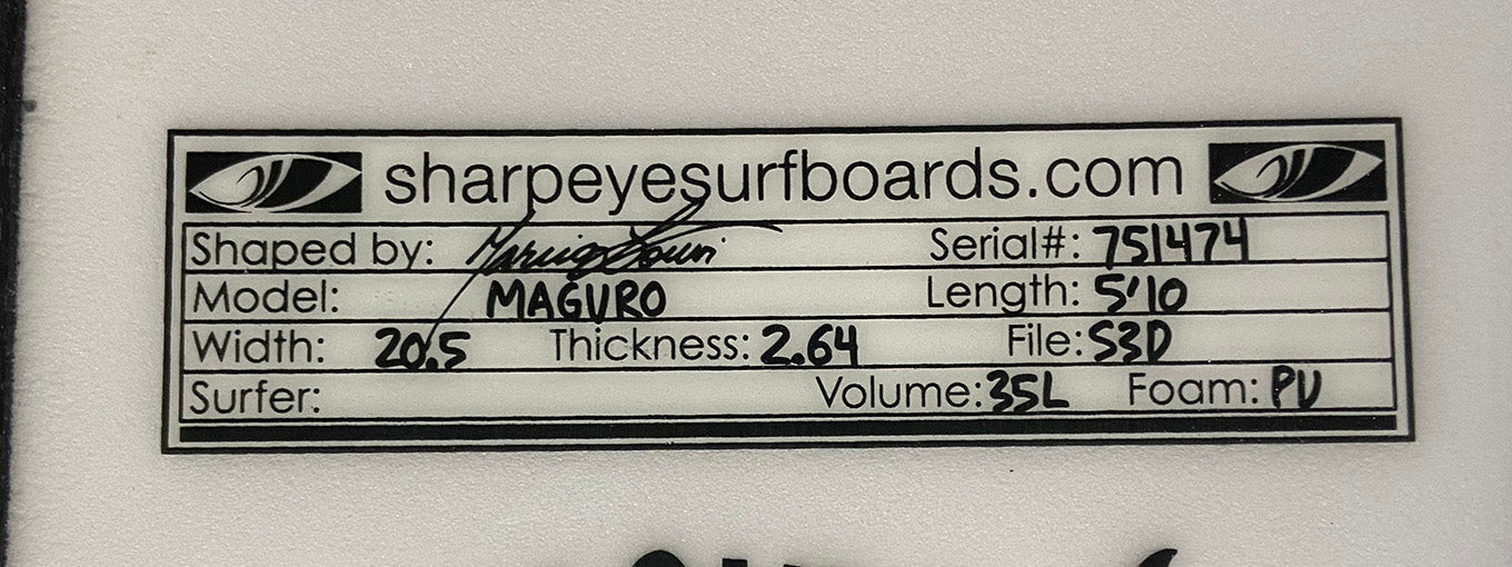 Maguro 5'10" x 20.5" x 2.65" #751474