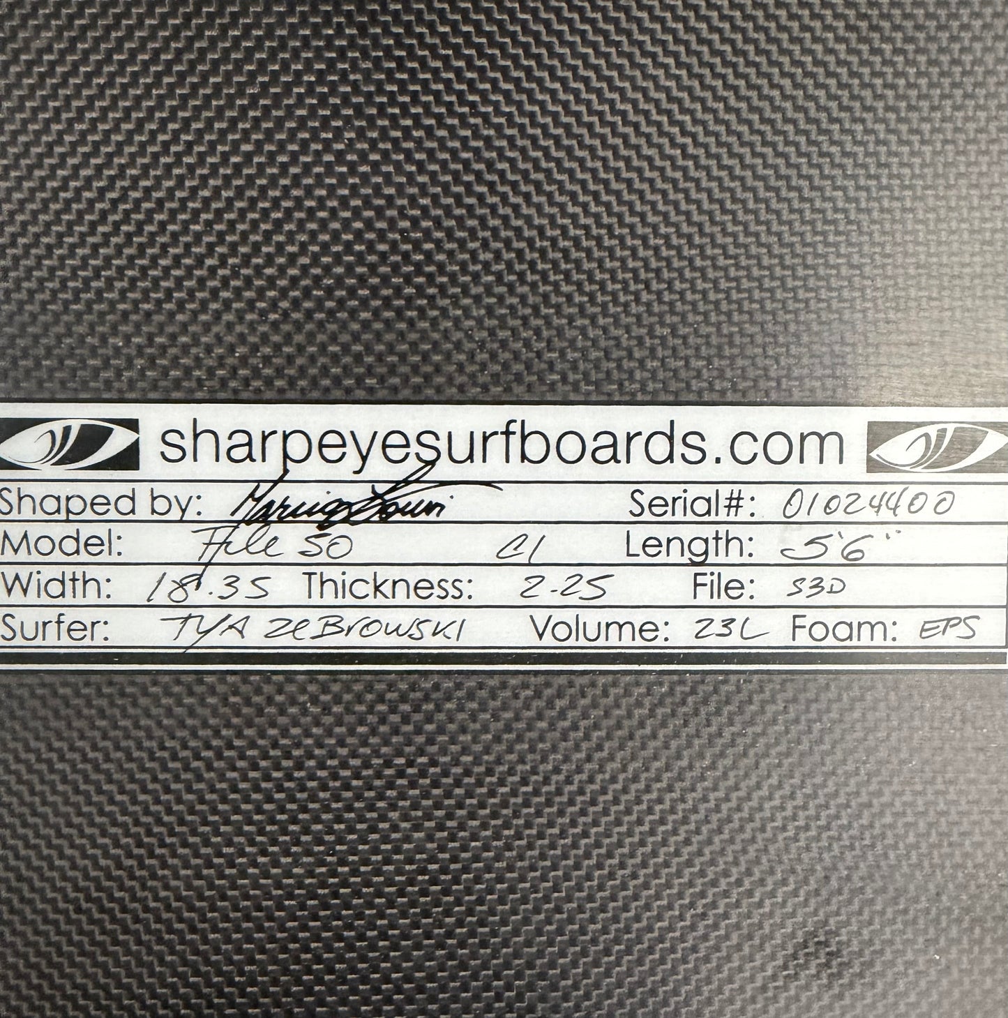 USA工場在庫 中古 Tya Zebrowski C1 File Fifty 5.6 x 18.35 x 2.25 23L
