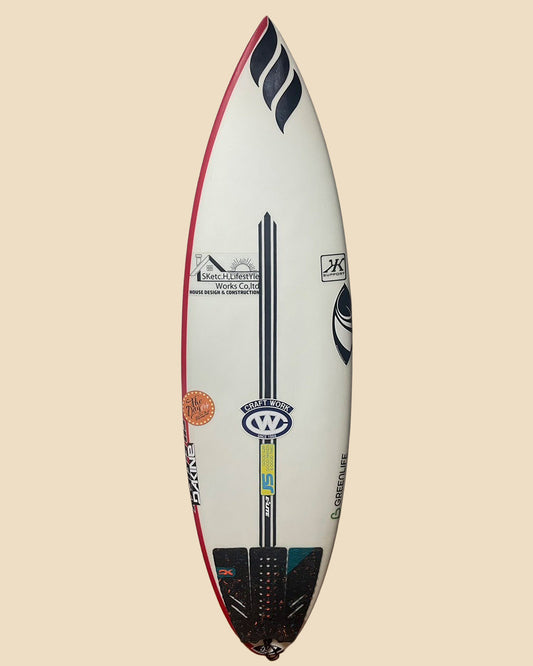 千葉一宮在庫 Rui Horikoshi 堀越ルイ 使用済 E3ライト File-Fifty 5'7" x 18.65" x 2.38" 25.3L #0002