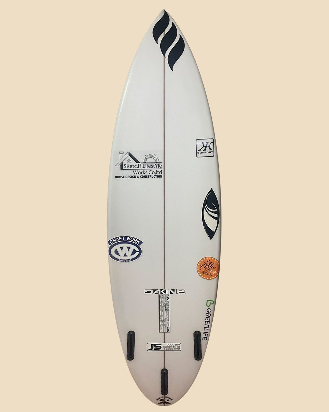 千葉一宮在庫 Rui Horikoshi 堀越ルイ 使用済 HT2  5'8" x 18.4" x 2.38" 25L #1036239