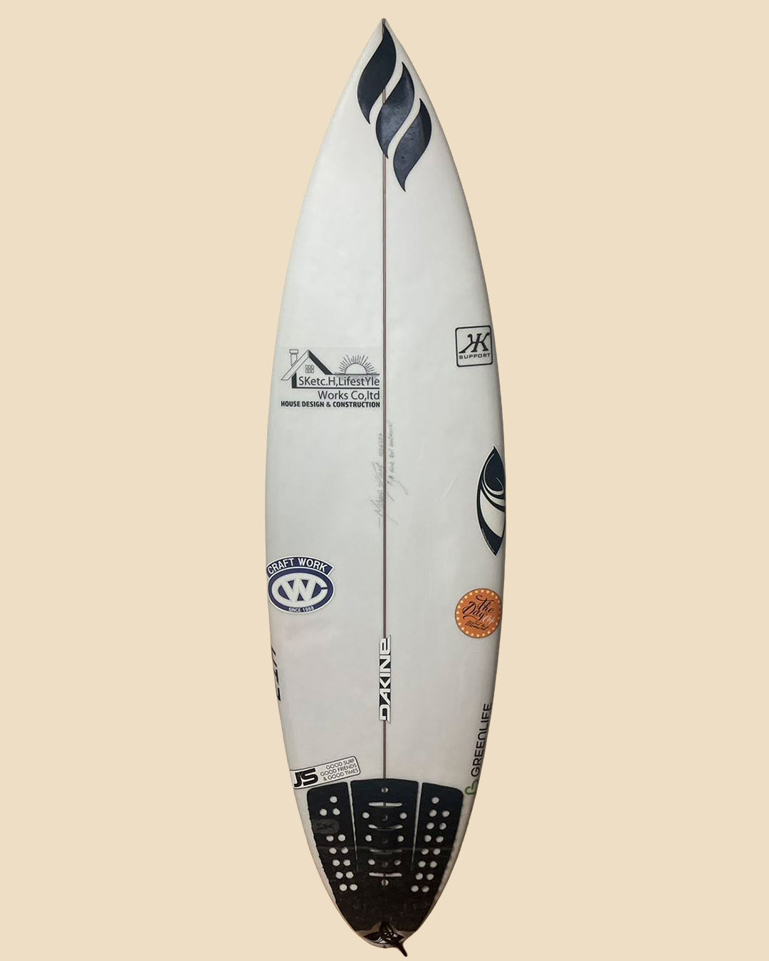 千葉一宮在庫 Rui Horikoshi 堀越ルイ 使用済 HT2  5'8" x 18.4" x 2.38" 25L #1036239