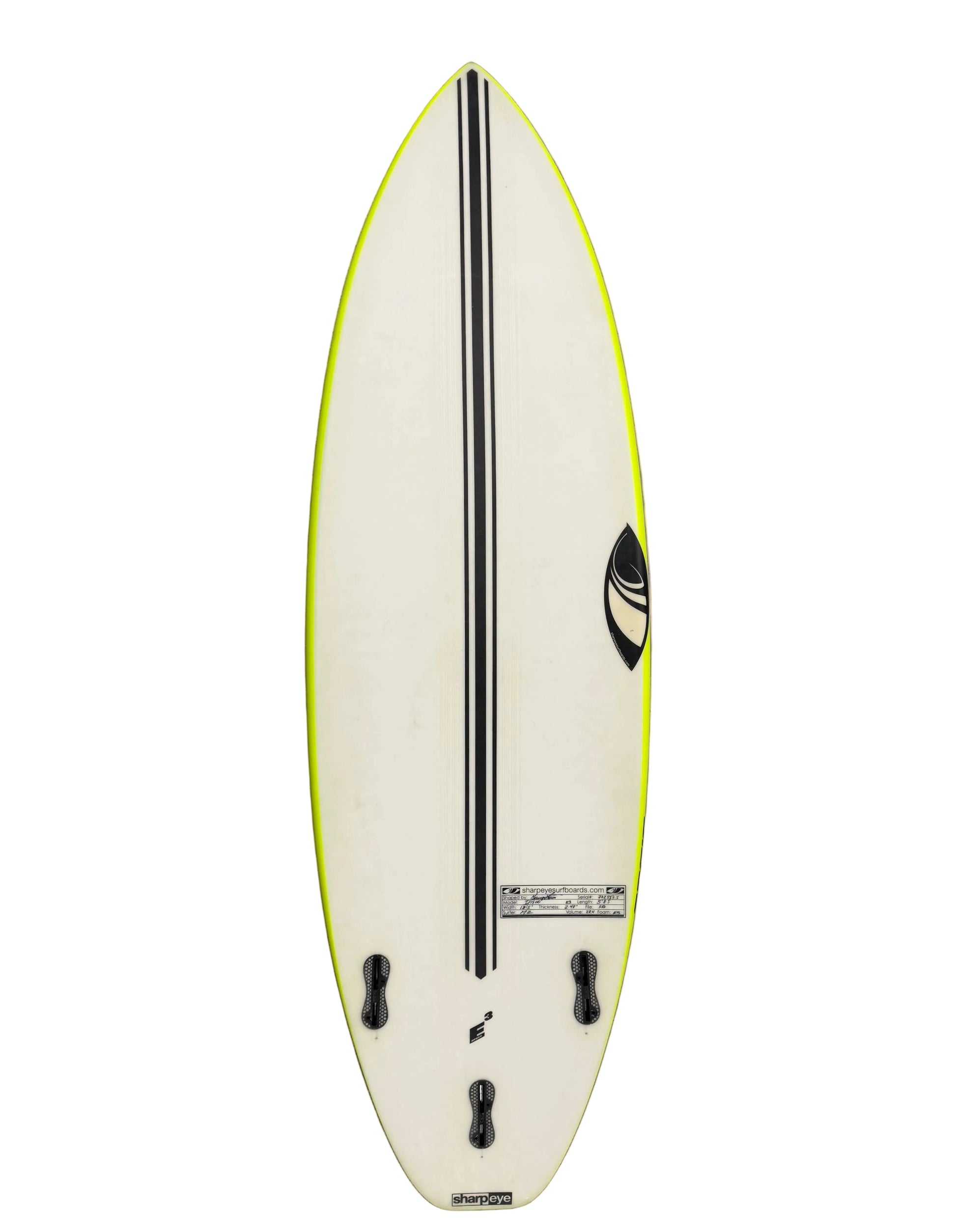 USA工場在庫 Marcio Zouvi 中古 E3 Disco 5'8.5" x 19.5 x 2.48 28.4L
