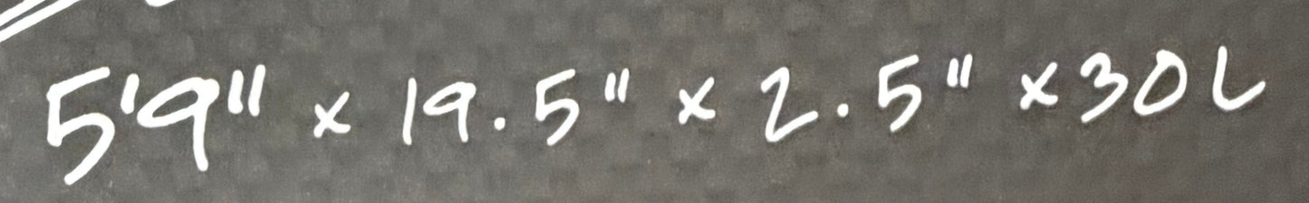 USA工場在庫 未使用品 C1 - Lite Cheat Code 5'9" x 19.5" x 2.5" 30L