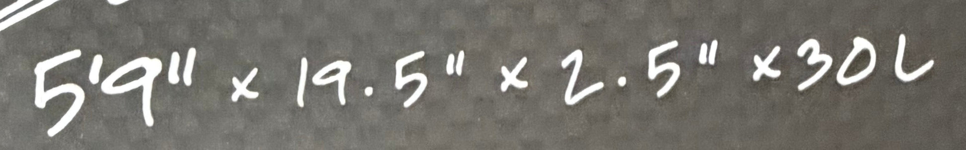 USA工場在庫 未使用品 C1 - Lite Cheat Code 5'9" x 19.5" x 2.5" 30L