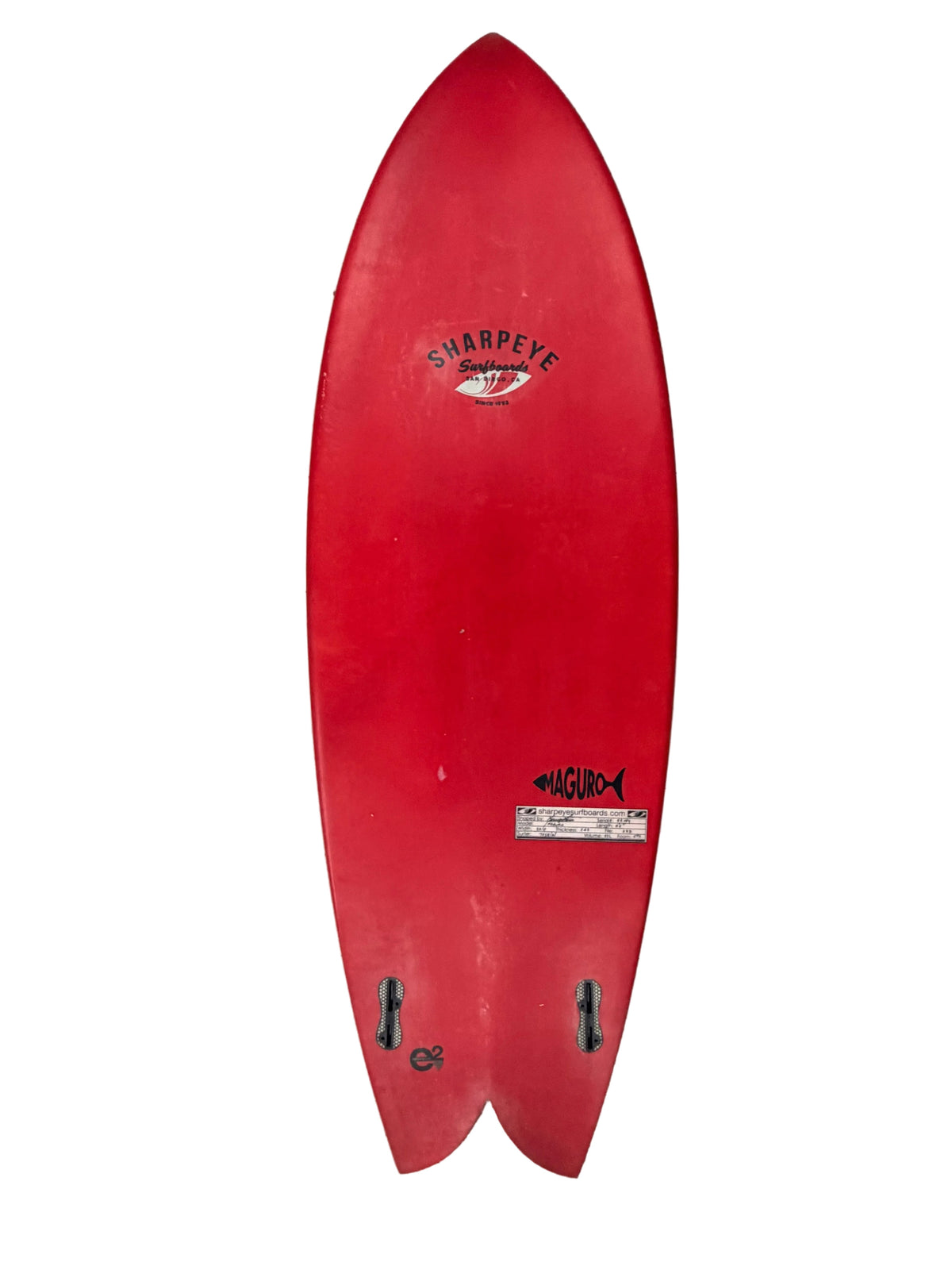 USA工場在庫 中古 E2 Maguro 5'6" x 20" x 2.65" 32L
