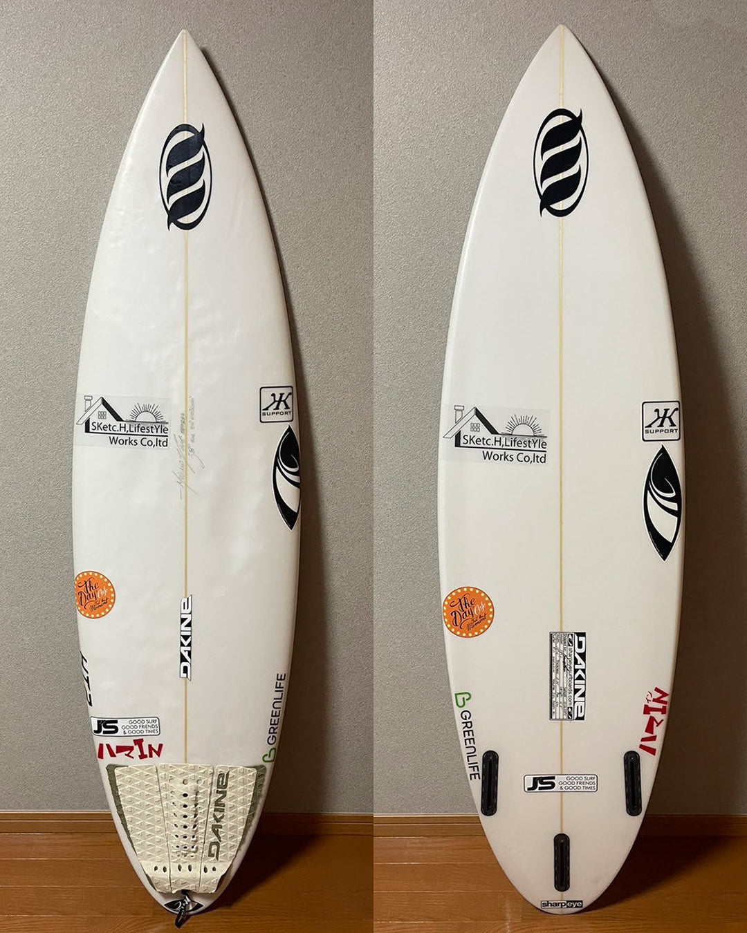 Rui Horikoshi 堀越ルイ 使用済 HT2  5'8" x 18.4" x 2.38" 25L #01009884